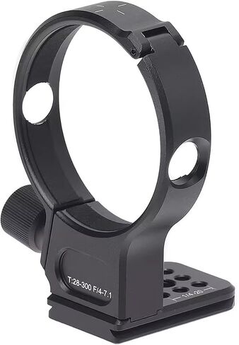 Lens Mount Collar for 28-105mm, Lens Mount Adapter Rings for F4-7.1, Support Bracket and Plate, Black Aluminum Alloy Structure in Saudi Arabia