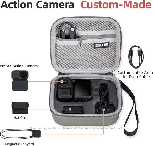 Mini Carrying Case for DJI OSMO Nano Camera Carrying Portable Storage boxes Accessory in Saudi Arabia