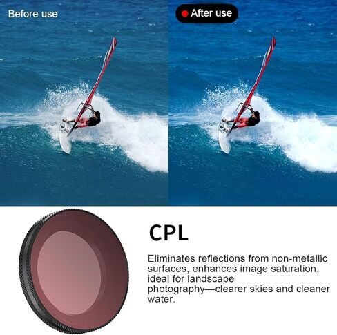 زجاج بصري عالي الدقة CPL+ND+مرشح عدسة Pro-Mist أسود لكاميرا DJI Osmo Nano مستقطبة واقية ND8 ND16 ND32 ND64 ملحقات مرشح (أسود Pro-Mist) in Saudi Arabia
