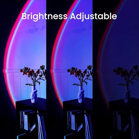 LED Sunset Lamp with Tripod Stand, 360° Rotation, USB Powered, Brightness Adjustable, Sunset Lamp for Room in Saudi Arabia