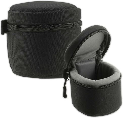 Navitech Black Water Resistant Camera Lens Protective Case Pouch - Compatible with Canon RF 16mm F2.8 STM Lens in Saudi Arabia
