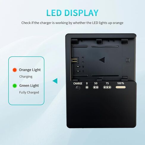 LP-E6 Charger for Canon LC-E6 LC-E6E LC-E6N LP-E6NH Battery EOS 90D 80D 70D 60D 60DA / 7D 6D 5D Mark II 5D Mark III 6D 5D Mark IV / 5Ds 5DSR EOSR1 R5 R5C R6 R7 / R5 R6 Mark II Cameras Power in Saudi Arabia