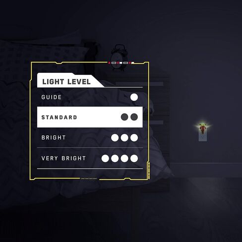 ستار وورز مفتاح حائط الطفل، يعمل بالبطارية، ضوء ليلي، لاسلكي، بيبي يودا، مندالوري، تشغيل/إيقاف، مفتاح إضاءة LED، مثالي لغرف النوم والحمامات وغرفة الأطفال وغرفة الألعاب والمزيد، 53291 in Kuwait