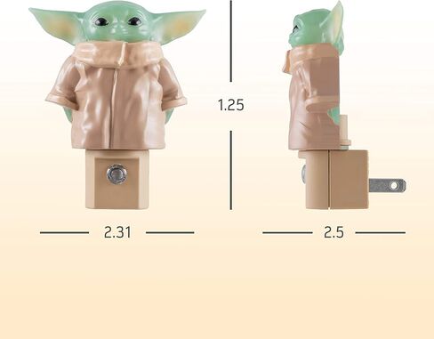 ستار وورز مفتاح حائط الطفل، يعمل بالبطارية، ضوء ليلي، لاسلكي، بيبي يودا، مندالوري، تشغيل/إيقاف، مفتاح إضاءة LED، مثالي لغرف النوم والحمامات وغرفة الأطفال وغرفة الألعاب والمزيد، 53291 in Kuwait