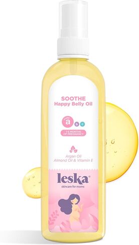Leska Maternity Lotion & Oil | STAGE A: PREPARE & SOOTHE Supple Belly Lotion & Happy Belly Oil (Pregnancy Months 1-5) | Part of a Complete 3-Stage Pregnancy Skincare System | New Mom Gifts (4-4.22oz) in Saudi Arabia