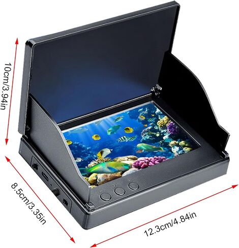 Underwater Fishing Camera Kit, 4.3 Inch IPS Monitor Portable Fish Finder with Infrared Night Vision Light for Ice Lake, Boat, Sea, Kayak, Fishing in Saudi Arabia
