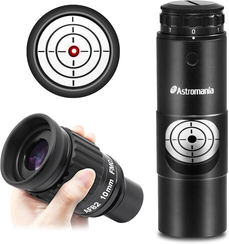 Astromania 1.25 Inch Ultra Wide Angle Eyepiece for Planetary and Deep Space 82 Degree 10mm UWA Eyepiece - Bundle with - Alignment 1.25" Laser Collimator in Saudi Arabia