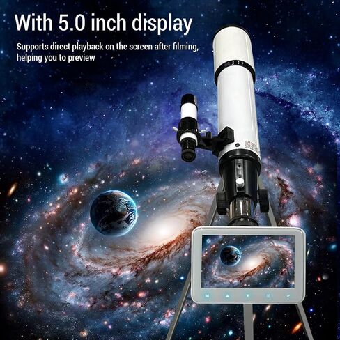 Tangxi WiFi Electronic Eyepiece with 4K HD Video, Wireless Telescope Electronic Eyepiece Camera with 5" Screen for 37mm-56mm Scopes in Saudi Arabia