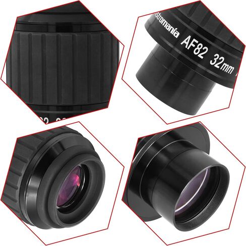 Astromania 2 Inches Ultra Wide Angle Eyepiece for Planetary and Deep Space, 82 Degree 32mm UWA Eyepiece - Bundle with - 1.25" Laser Collimator with 2" Adapter in Saudi Arabia