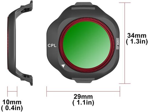 مجموعة مرشح/مرشح عدسة لـ DJI Mini 5 Pro، زجاج بصري عالي النفاذية للضوء، طلاء متعدد الطبقات مقاوم للماء ومقاوم للخدش والغبار (CPL) in Saudi Arabia