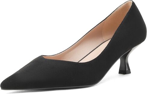 Kitten Heels for Women Pumps Pointed Closed Toe Heels 2 in Low Heel Comfy Formal Work Pumps in Saudi Arabia