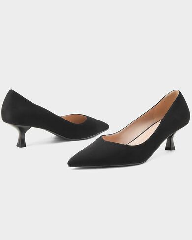 Kitten Heels for Women Pumps Pointed Closed Toe Heels 2 in Low Heel Comfy Formal Work Pumps in Saudi Arabia