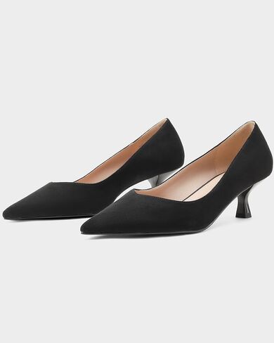 Kitten Heels for Women Pumps Pointed Closed Toe Heels 2 in Low Heel Comfy Formal Work Pumps in Saudi Arabia