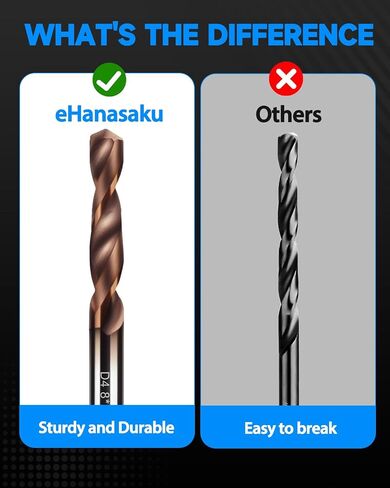 1/4" Solid Carbide Drill Bits for Stainless Steel Hardened Steel Cast Iron Alloy Copper, 2PCS in Saudi Arabia