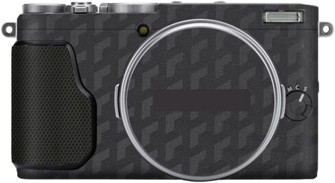 X 70 ملصق تغليف جلد الكاميرا مضاد للخدش من الفينيل طبقة حماية للجسم معطف غطاء لاصق لـ FujiFilm X70 X-70 (تيتانيوم معدني + أسود بلوري) in Saudi Arabia