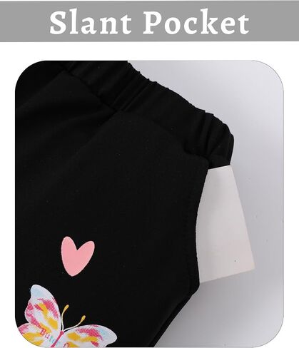Toddler Girl Clothes 2Pcs Little Girls Outfits Long Sleeve Crewneck Shirt+Pants 12M-5T Kids Clothing in Saudi Arabia