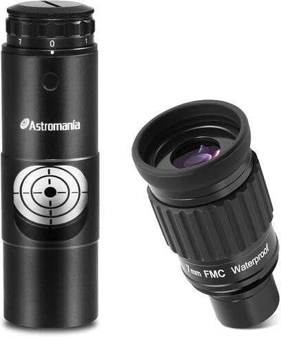 Astromania 1.25 Inch Ultra Wide Angle Eyepiece for Planetary and Deep Space 82 Degree 7mm UWA Eyepiece - Bundle with - Alignment 1.25 Inch Laser Collimator in Saudi Arabia