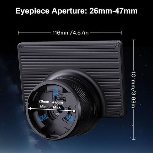 Ciciglow WiFi Digital Eyepiece، كاميرا تلسكوب العدسة محول 4.3 بوصة HD شاشة 1080P التصوير في الوقت الحقيقي مع WiFi للتصوير الفلكي والمراقبة في الهواء الطلق in Saudi Arabia