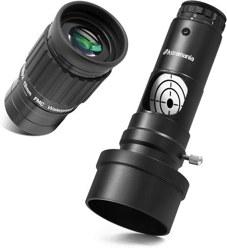 Astromania 2 Inches Ultra Wide Angle Eyepiece for Planetary and Deep Space, 82 Degree 19mm UWA Eyepiece - Bundle with - 1.25" Laser Collimator with 2" Adapter in Saudi Arabia