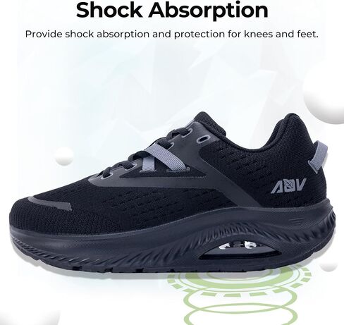 Women Wide Plantar Fasciitis Shoes Walking Orthotic Arch Support Sneakers | Tennis Shoes, Non-slip, Heel and Foot Pain Relief, Flat Feet, Daily Comfortable, Breathable, Shock Absorption in Saudi Arabia
