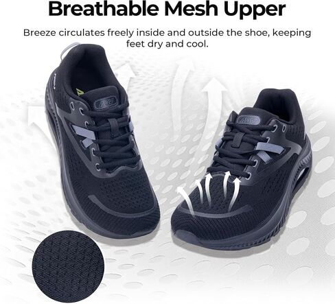 Women Wide Plantar Fasciitis Shoes Walking Orthotic Arch Support Sneakers | Tennis Shoes, Non-slip, Heel and Foot Pain Relief, Flat Feet, Daily Comfortable, Breathable, Shock Absorption in Saudi Arabia