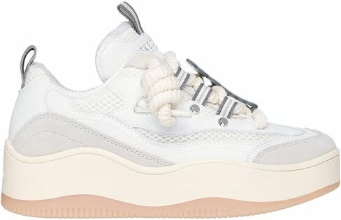 حذاء Skechers Woman D'Lites XL - Wave Crest Sneaker Shoe 185320 اللون أبيض/أزرق/رمادي مقاس أمريكي 7 in Kuwait