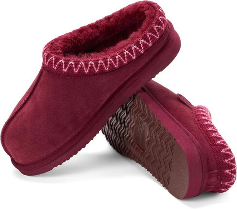 شبشب Dearfoams النسائي من Fireside Greta Australia Shearling حذاء منزلي للاستخدام الداخلي/الخارجي in Saudi Arabia