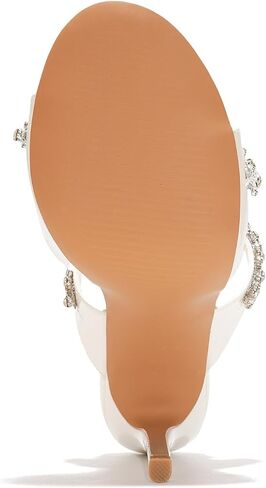 Cape Robbin Women's Slip-On Heeled Sandals with Rhinestone - 4 Inch Stiletto Heels Round Toe - Dressy Sexy High Heels for Women - Sparkly Mules Sandals 2025 (Carie) in Saudi Arabia