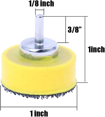 110PCS 1-Inch Sanding Disc Set with Shank & Backing Pads – 40-600 Grit Hook & Loop Abrasive Kit for Wood, Metal, Auto Polishing in Saudi Arabia
