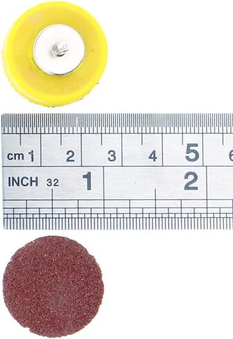 110PCS 1-Inch Sanding Disc Set with Shank & Backing Pads – 40-600 Grit Hook & Loop Abrasive Kit for Wood, Metal, Auto Polishing in Saudi Arabia