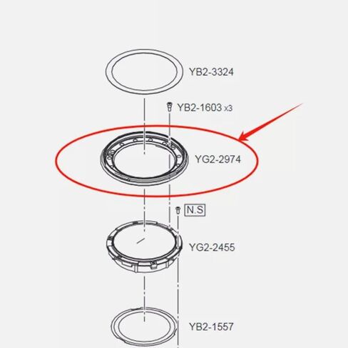 NEW Genuine Lens Front UV Filter Ring Barrel Compatible with Canon EF-S 55-250mm f/4-5.6 IS II in Saudi Arabia