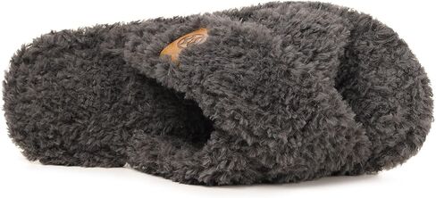 شباشب Dokela Fuzzy مفتوحة عند الأصابع للنساء من إسفنج الذاكرة مريح بشريط متقاطع أحذية منزلية ناعمة داخلية سهلة الارتداء في غرفة النوم المنزلية خفيفة الوزن غير قابلة للانزلاق للسيدات وصيفات العروس كهدايا للأم in Saudi Arabia