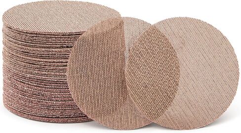 6inch Mesh Abrasive Net Sanding Discs, 25 Pcs Hook and Loop Sandpaper – Dust-Free Open-Mesh, Wet & Dry, Anti-Clog – for Random Disc & Orbital Sanders, Woodworking, Auto Body (6in, 80 Grit, 25) in Saudi Arabia