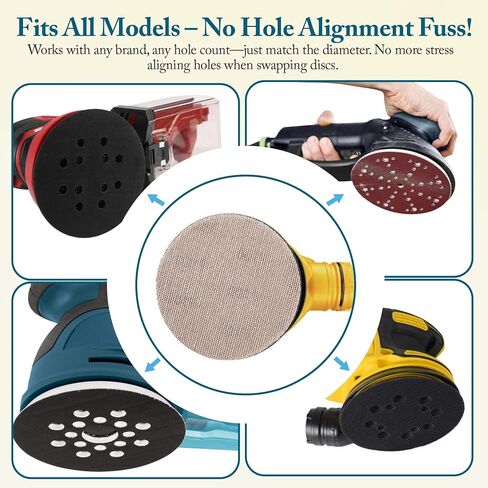 6inch Mesh Abrasive Net Sanding Discs, 25 Pcs Hook and Loop Sandpaper – Dust-Free Open-Mesh, Wet & Dry, Anti-Clog – for Random Disc & Orbital Sanders, Woodworking, Auto Body (6in, 80 Grit, 25) in Saudi Arabia