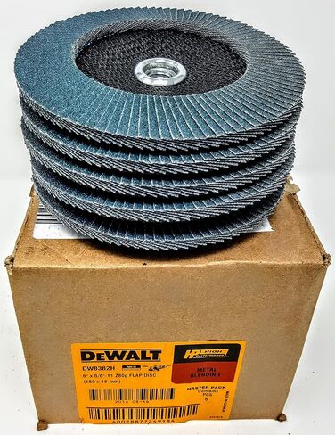 أقراص DEWALT مقاس 6 بوصات × 5/8 بوصة -11 Hub Z80 Grit T29 عالية الأداء (صندوق مكون من 5 قطع) in Saudi Arabia