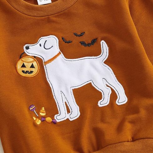 Halloween Baby Clothes Toddler Girl Pumpkin Outfits Pullover Shirt Sweatshirt Plaid Pants Christmas Clothes in Saudi Arabia