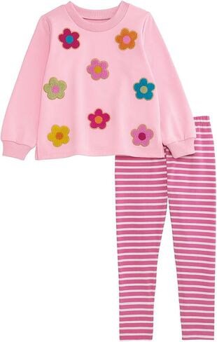 مجموعة من قطعتين من Mud Pie للفتيات الصغيرات من Mud Pie Kids Boucle Flower مكونة من قطعتين in Saudi Arabia