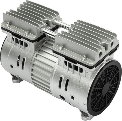 رأس مضخة ضاغط الهواء، محرك ضاغط الهواء الخالي من الزيت، أسطوانة مزدوجة أحادية المرحلة بقوة 3 حصان وتدفق عالي 66 جالون مضخة صامتة خالية من الزيت لأدوات الهواء الصناعية للسيارات in Kuwait