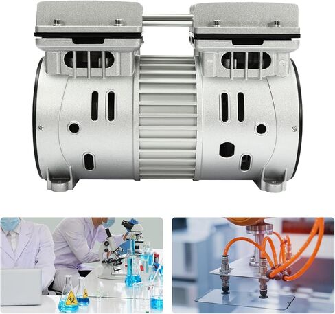 رأس مضخة ضاغط الهواء، محرك ضاغط الهواء الخالي من الزيت، أسطوانة مزدوجة أحادية المرحلة بقوة 3 حصان وتدفق عالي 66 جالون مضخة صامتة خالية من الزيت لأدوات الهواء الصناعية للسيارات in Kuwait