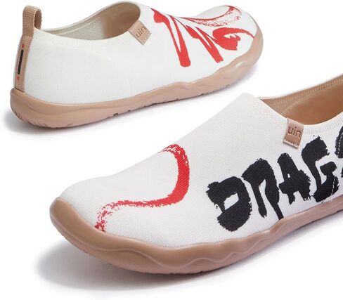 UIN Year of The Dragon Women's Travel Walking Shoes Slip On Casual Loafers 2024 Chinese Lunar New Year in Saudi Arabia