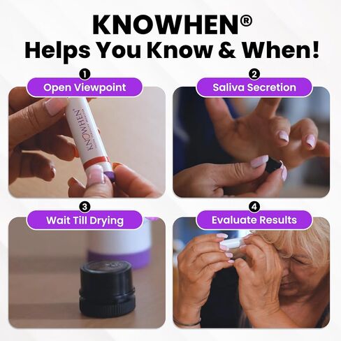 KNOWHEN® Saliva Ovulation Tests Kit – Non-Invasive Ovulation Predictor kit, Unlimited Tests for Fertility Tracking – No Waste, No Urine Mess – Hygienic Ovulation Days Tracker Kit for Family Planning in Saudi Arabia