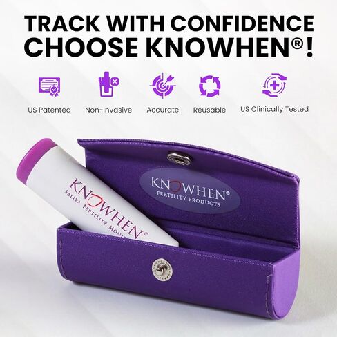 KNOWHEN® Saliva Ovulation Tests Kit – Non-Invasive Ovulation Predictor kit, Unlimited Tests for Fertility Tracking – No Waste, No Urine Mess – Hygienic Ovulation Days Tracker Kit for Family Planning in Saudi Arabia