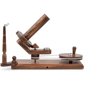 Wooden Yarn Winder and Swift for Crocheting, Knitting | Umbrella Yarn Swift and Ball Winder Combo Large Capacity | Handcrafted Jumbo Wood Yarn Winder from Inanosa - Rosewood (Winder + Swift)