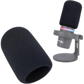 SUNMON HyperX DuoCast Pop Filter Compatible with HyperX Duo Cast Microphone, Mic Windscreen Pop Filter Reduce Noise and Plosives, DuoCast Mic Cover Foam By SUNMON