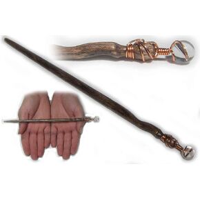 Clear Quartz Oak Magic Wand