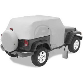 Bestop 8104009 Charcoal All Weather Trail Cover for 2007-2018 Wrangler 2-door