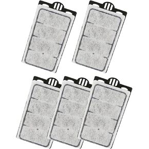5 Pack Auqarium Filter Cartridges, Auqarium Filter Replacement Plates, Turtle Tank Filter Sponges, Suitable for 3.5W 280L/H Low-Water Filter