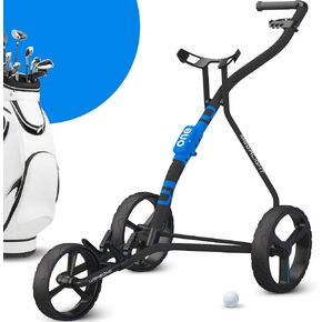 Golf Push Carts, 1 Step Folding 9lbs Lightweight, High-Tech Minimalistic Design