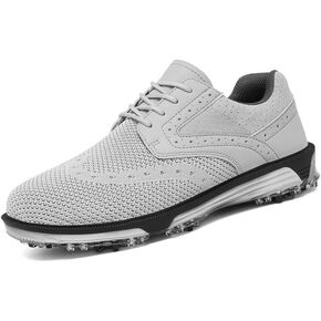 ULTIANT Men's Golf Shoes Fixed Nailless Sole Waterproof