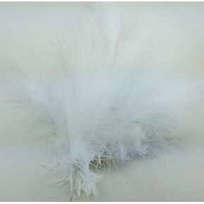 Ostrich Feather ,villus,200pcs Feathers 4-6inch(10-15cm) for Home Wedding Decor... (white)